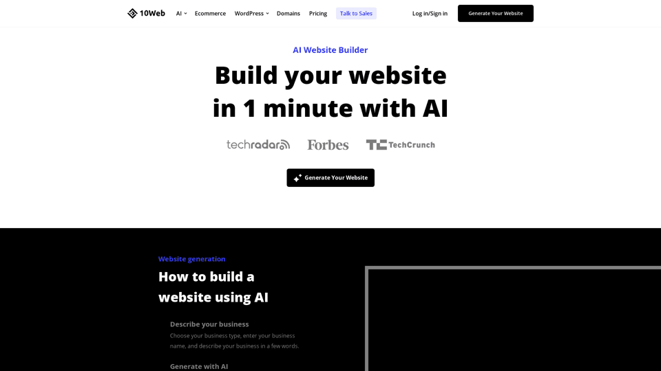 10Web AI Website Builder