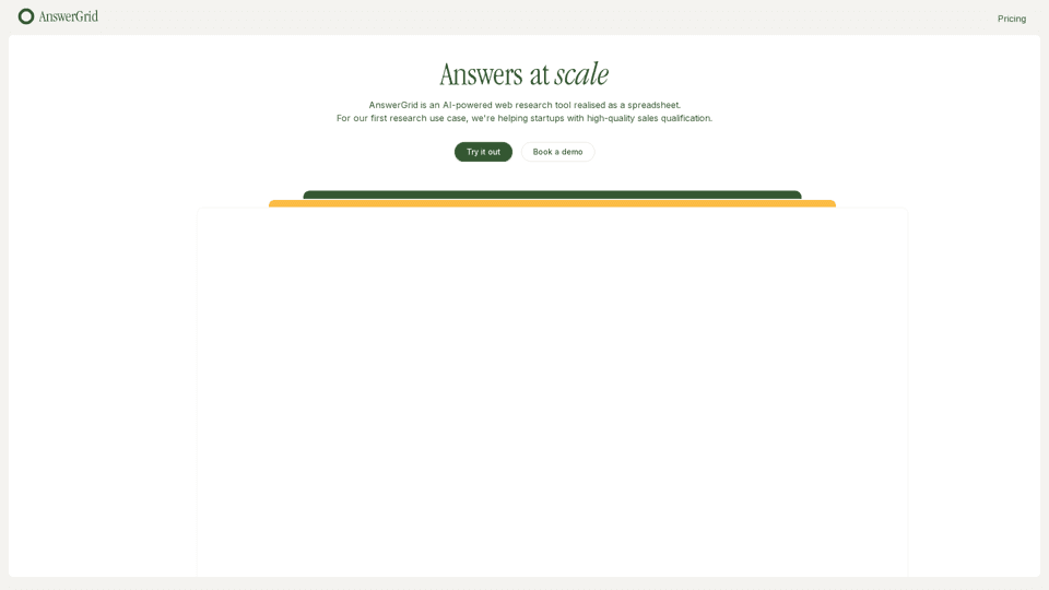 AnswerGrid (YC S24)