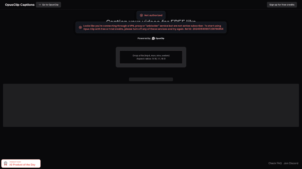 OpusClip Captions