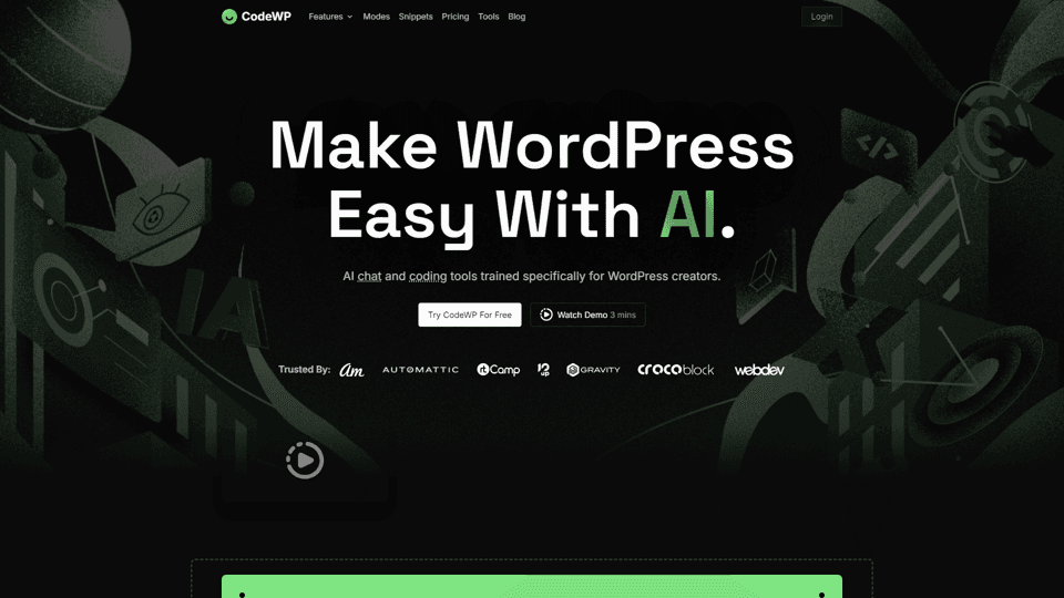 CodeWP - AI WordPress Code Generator & Assistant