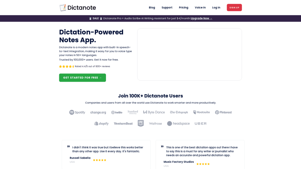 Dictanote