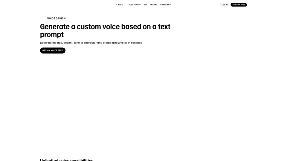  Voice Design by ElevenLabs