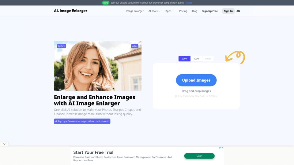 AI Image Enlarger