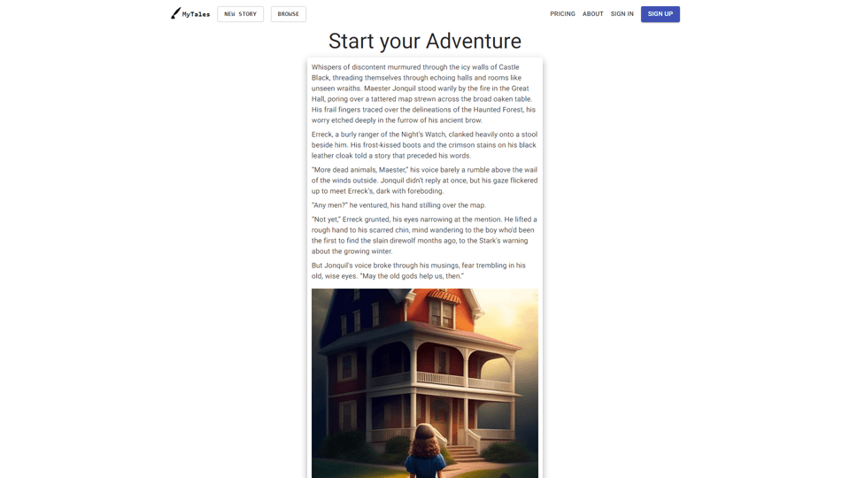 MyTales - AI Powered Story Generator