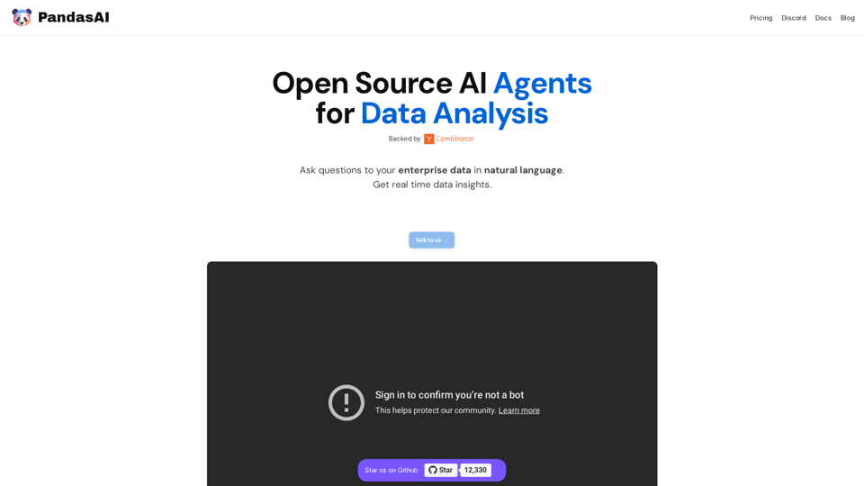 Pandas AI - Conversational Data Analysis