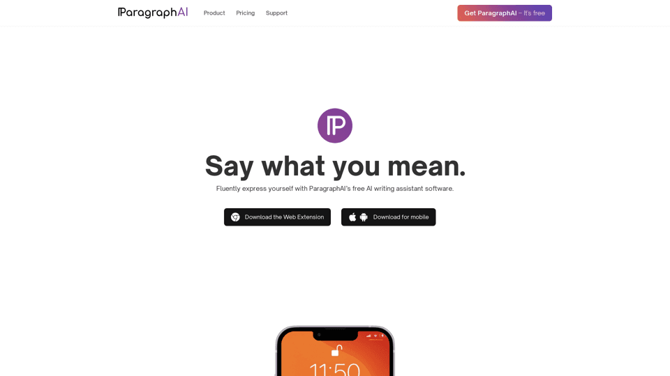 ParagraphAI - Leading AI Writing Assistant App