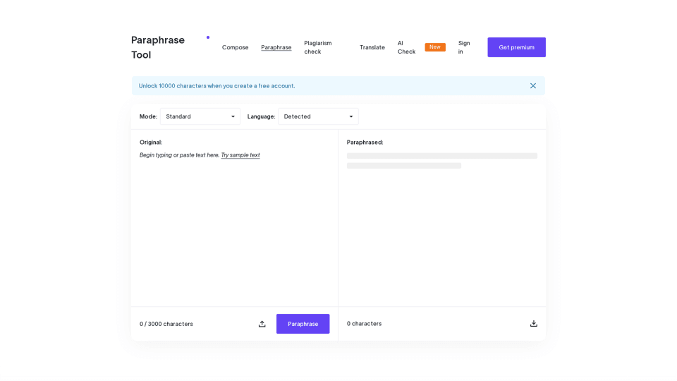 Paraphrase Tool
