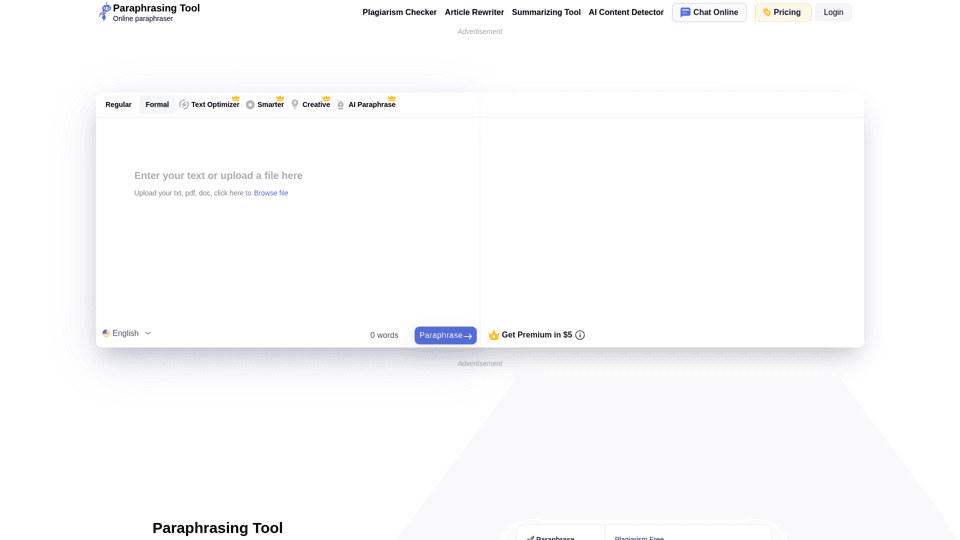 Paraphrasing.io