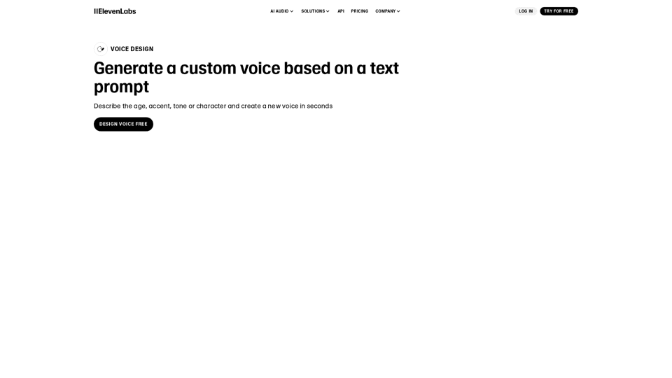  Voice Design by ElevenLabs