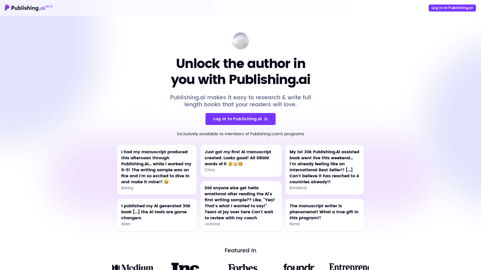 Publishing AI