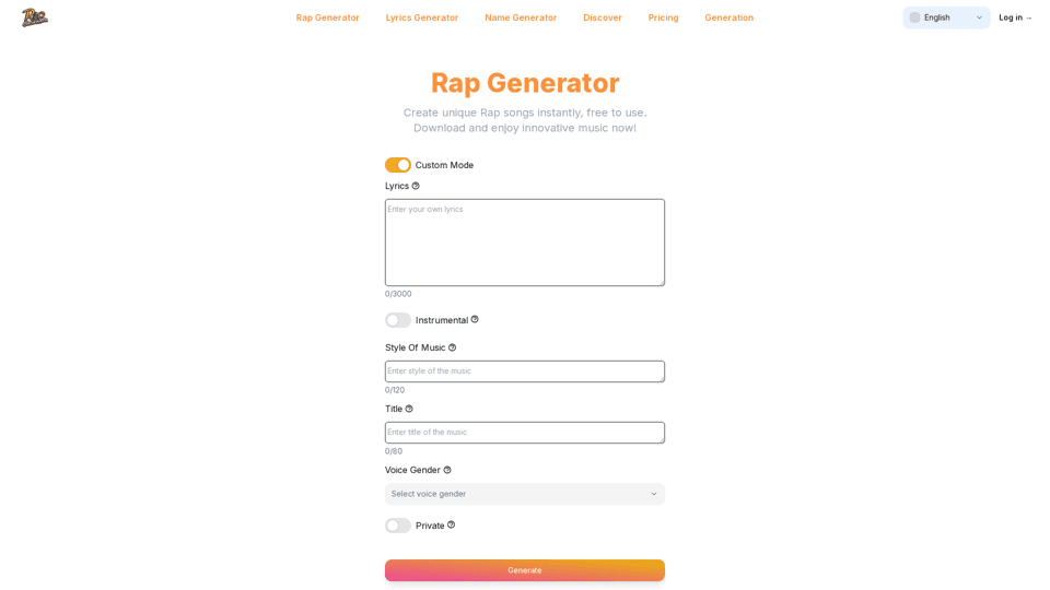 Rap Generator
