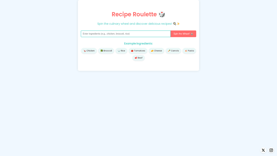 Recipe Roulette 
