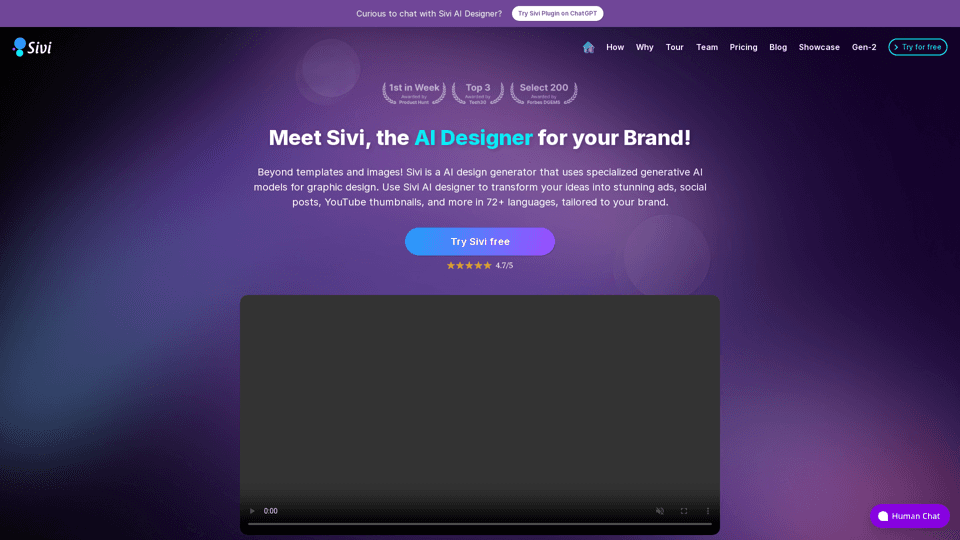 Sivi AI - Generate Instant Designs