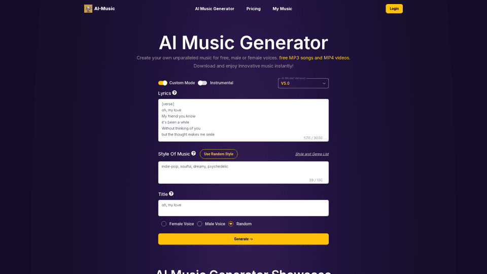 Suno AI Music Generator By SunoAI