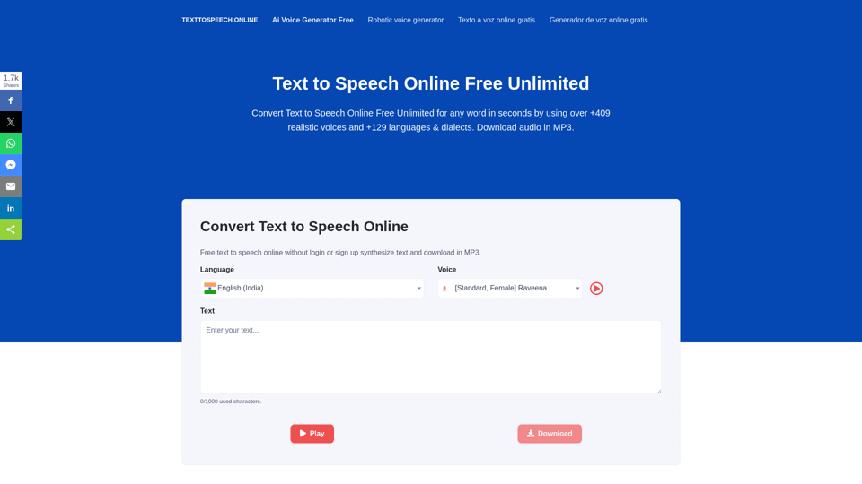Text to Speech Online