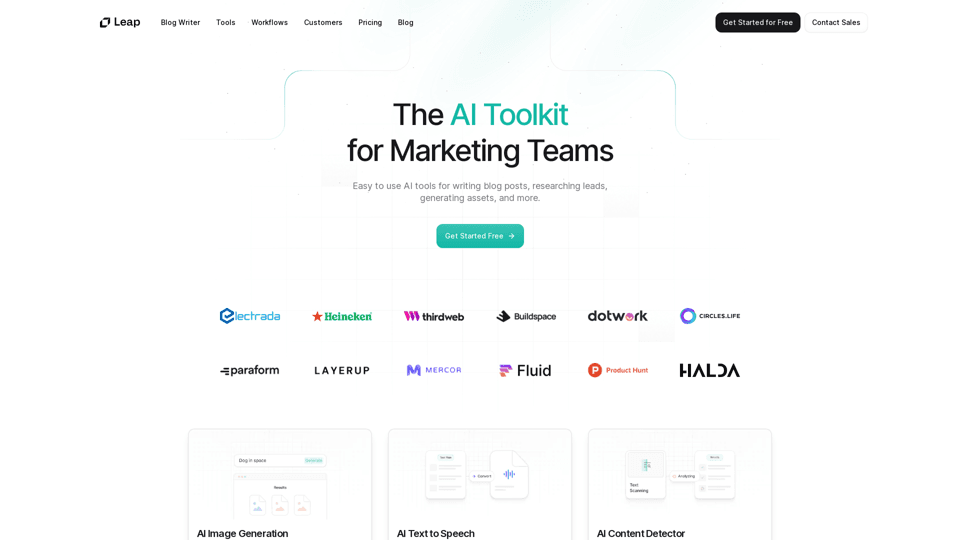 Leap AI SEO Platform