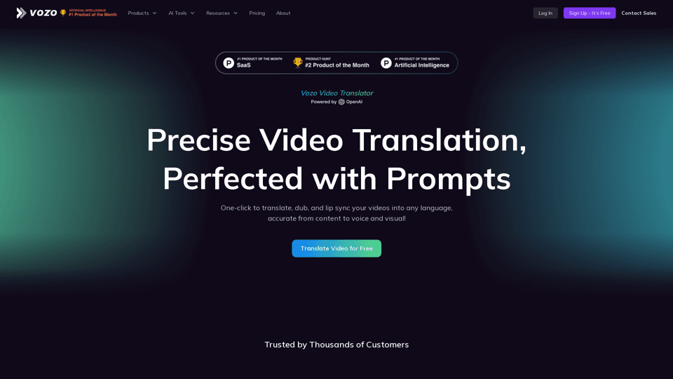 Vozo Video Translator