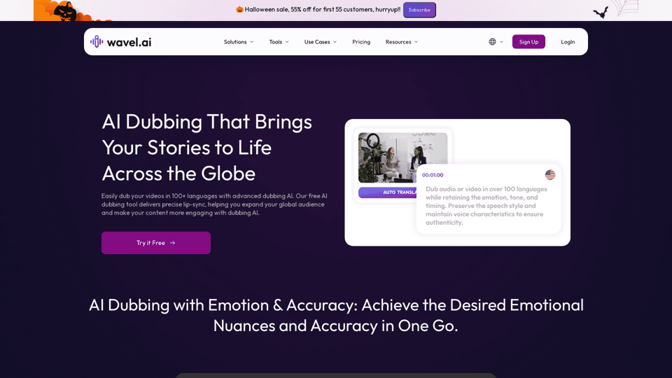AI Dubbing by Wavel