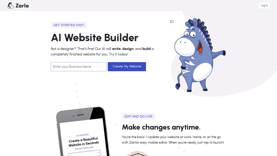 Zarla AI Website Builder