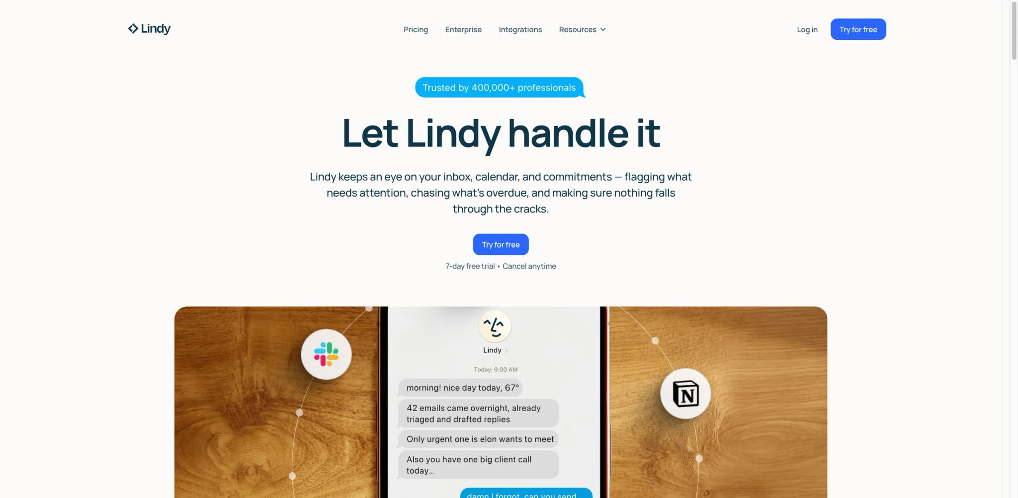 Lindy interface showing no-code AI agent creation and Autopilot computer use