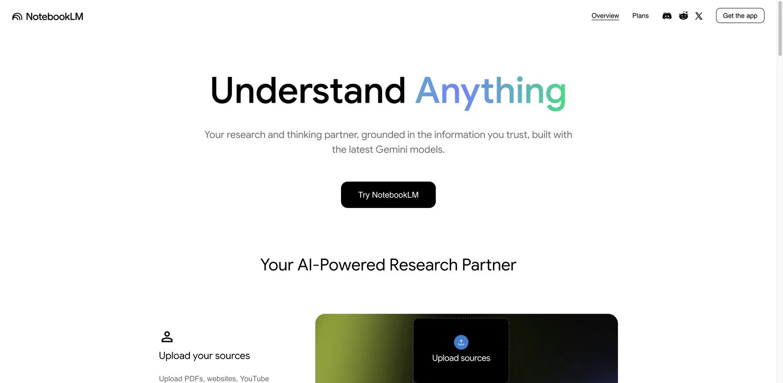NotebookLM interface showing audio overview