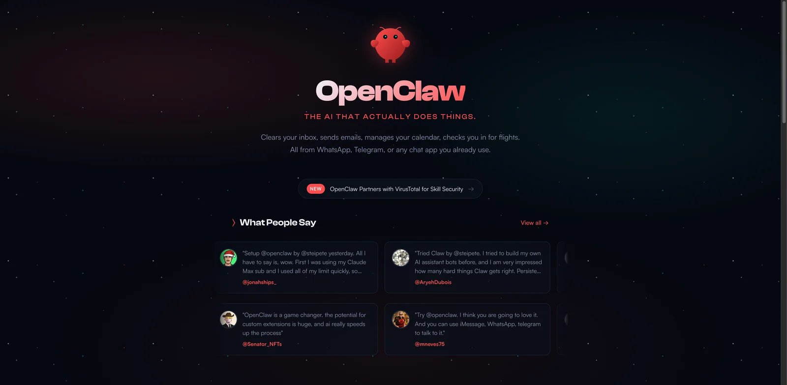 OpenClaw interface showing chat automation