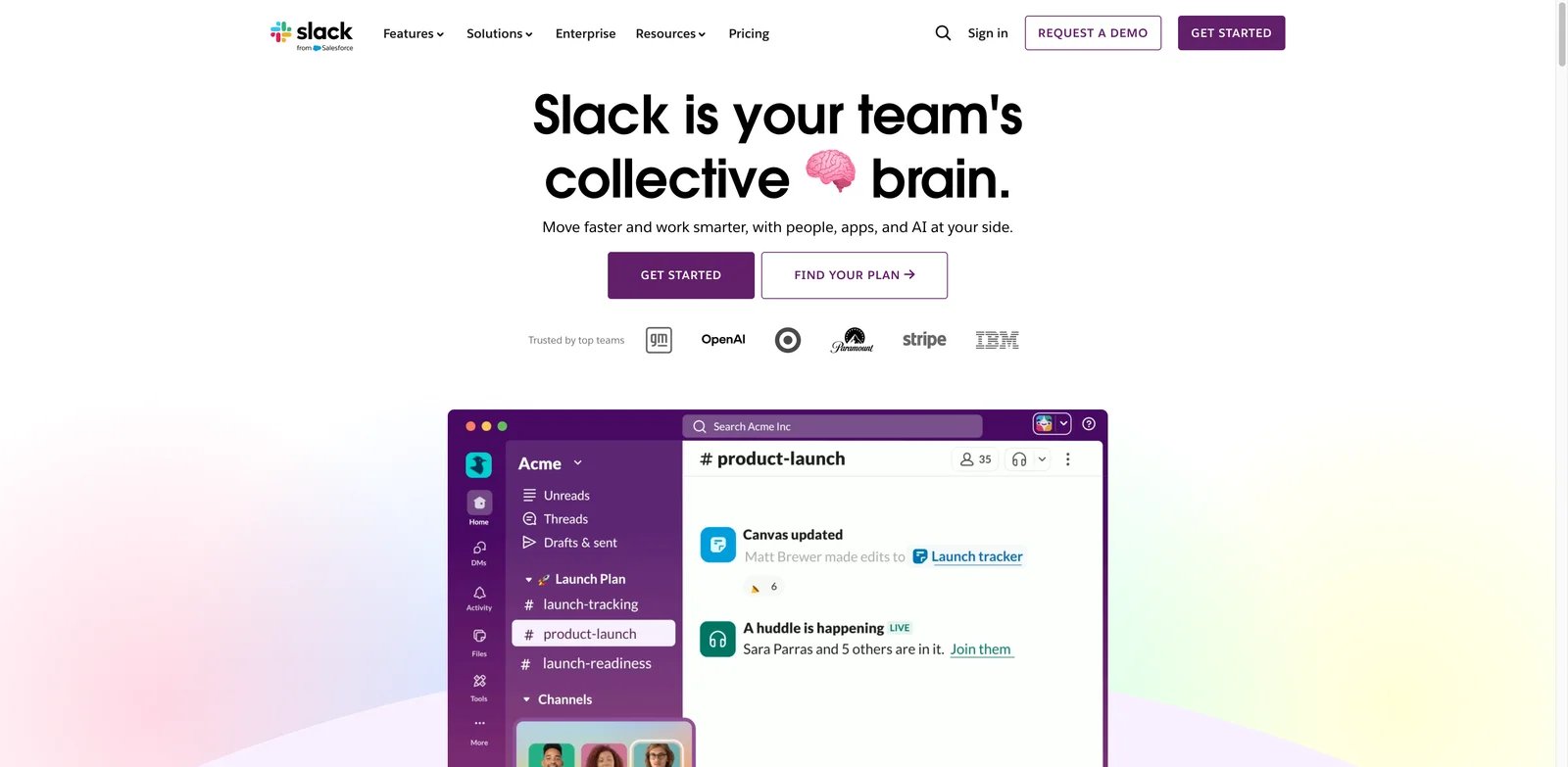 Slack AI interface showing channel summary