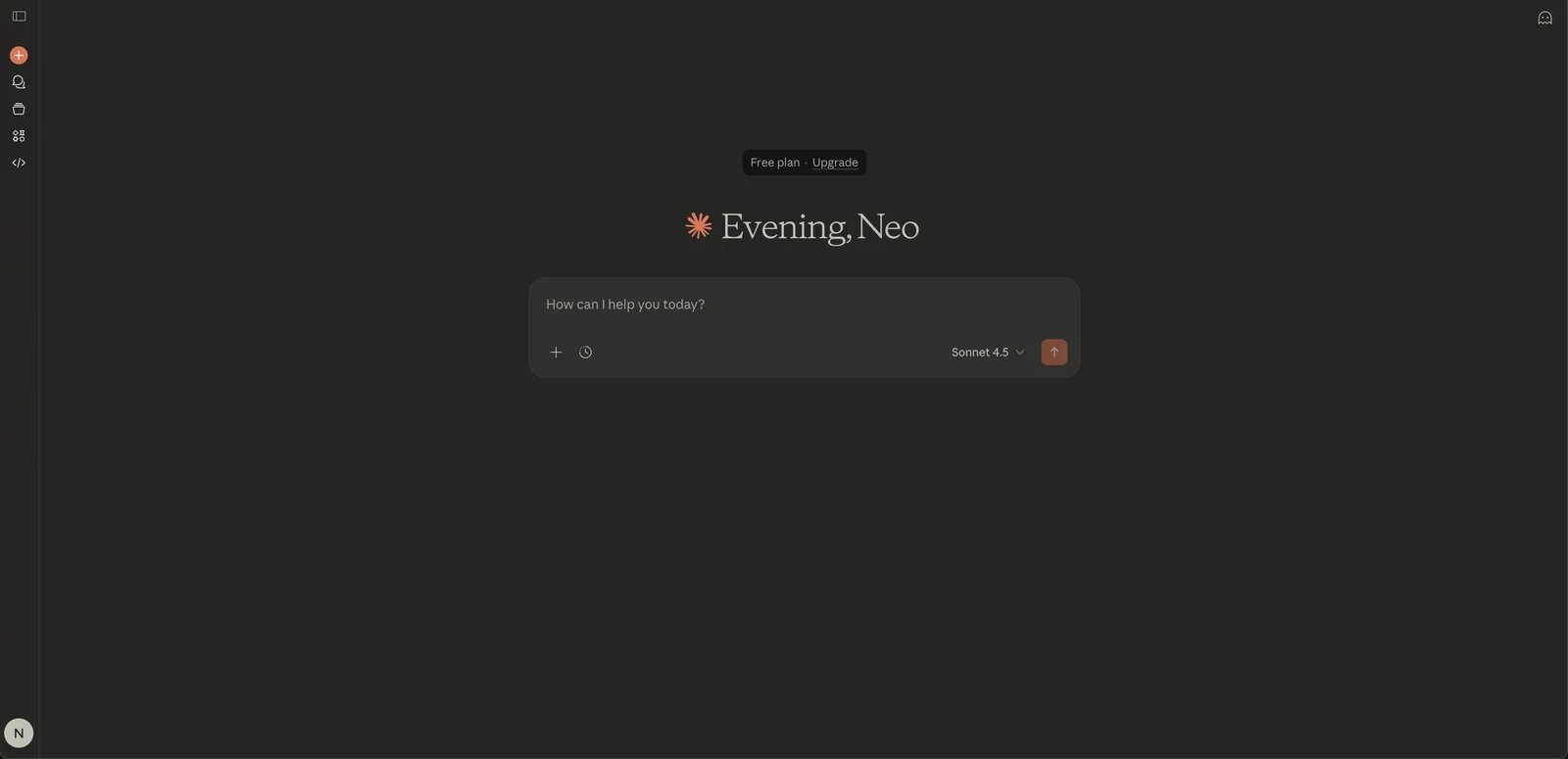 Claude interface showing conversational assistant with projects sidebar