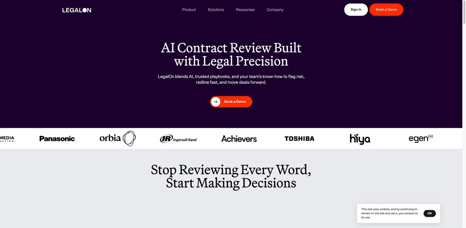 LegalOn interface showing AI contract review risk flags