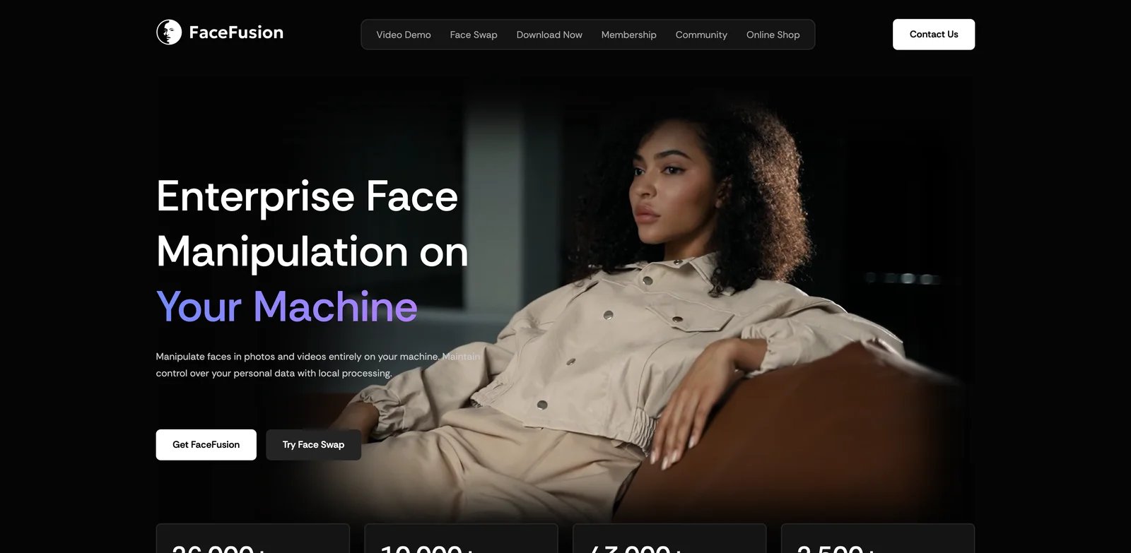 FaceFusion interface showing license usage policy