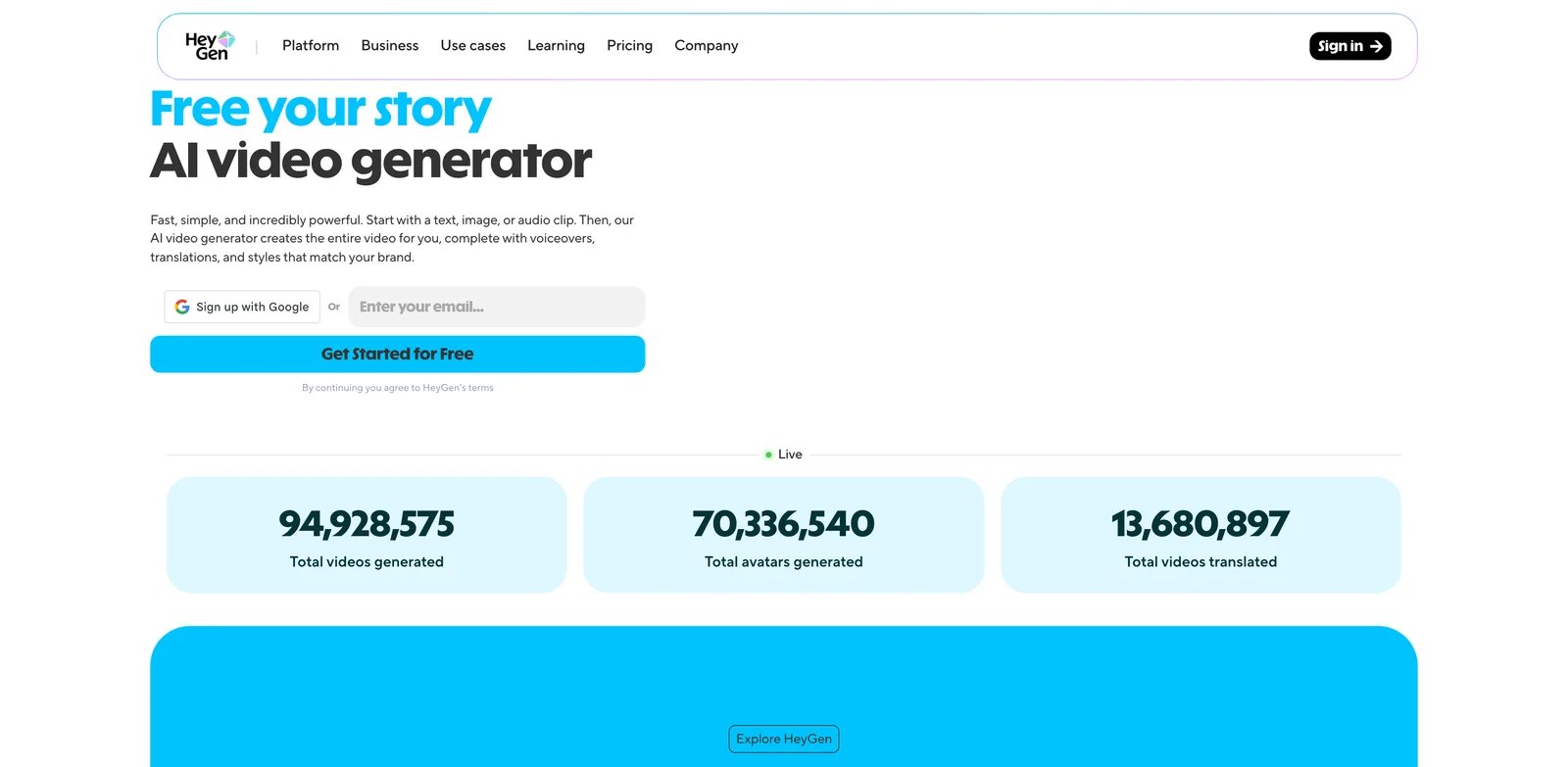 HeyGen interface showing face swap video workflow
