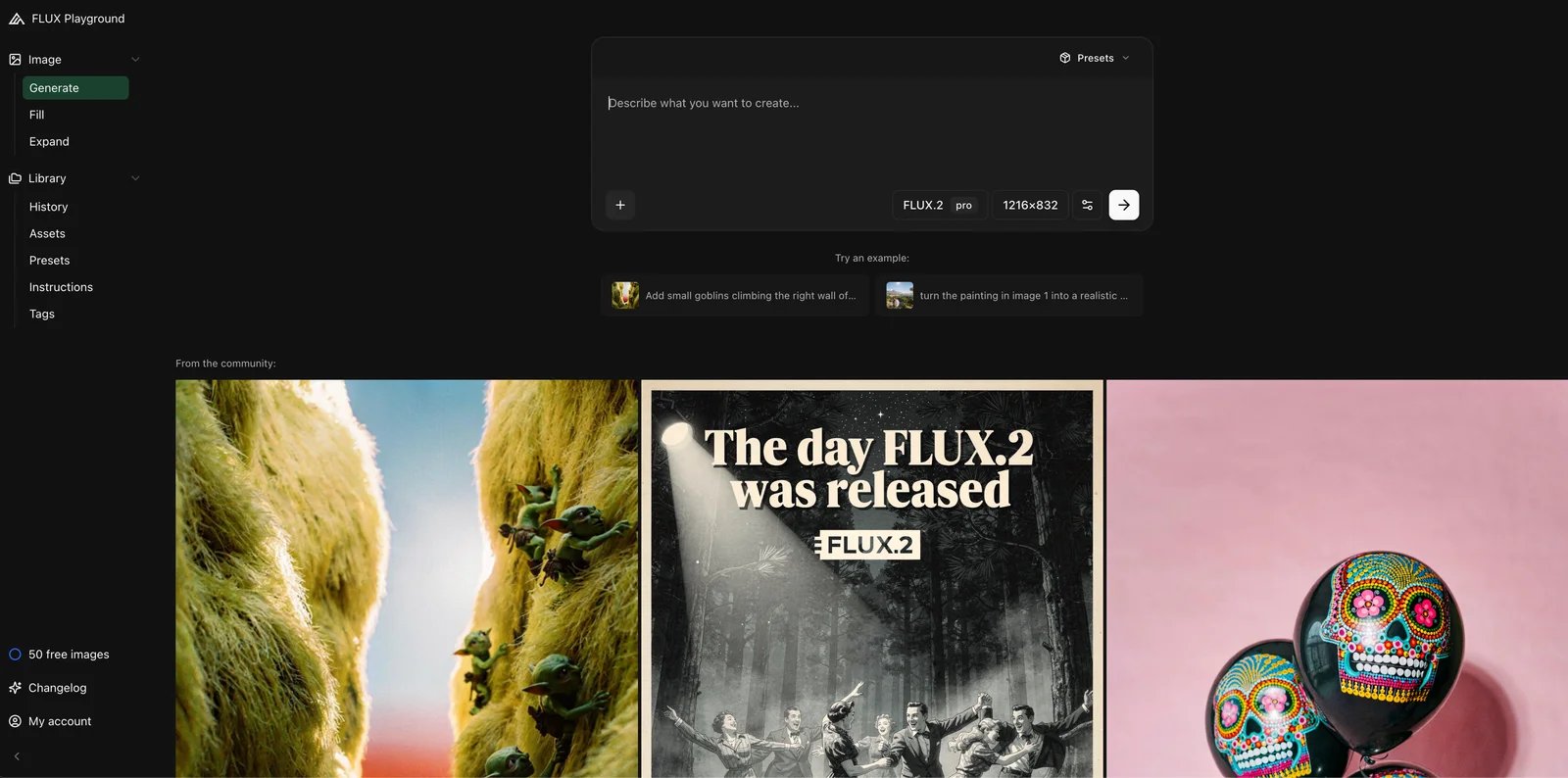 FLUX.2 interface and photorealistic output