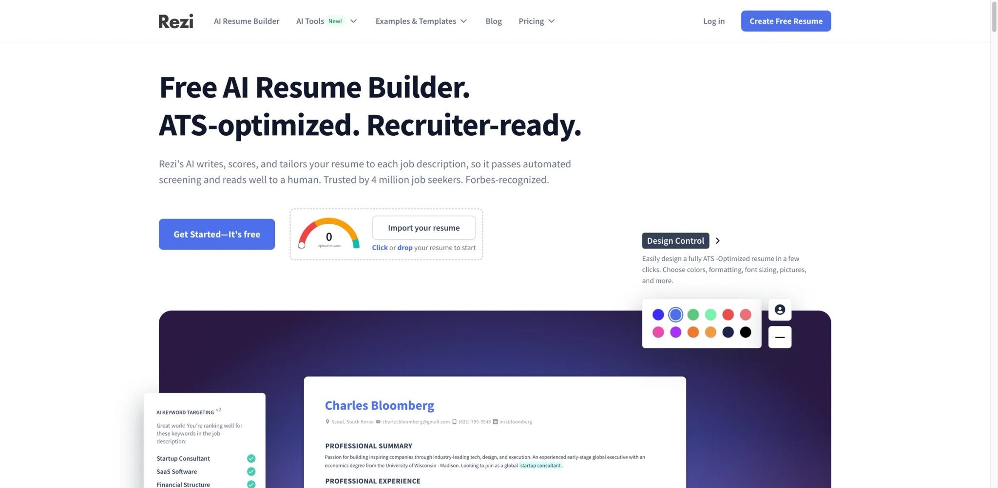 Rezi interface