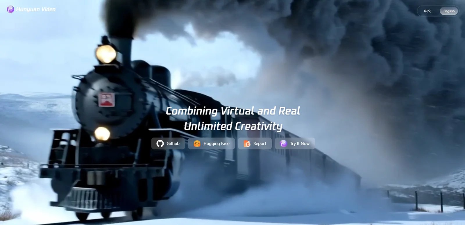 Hunyuan AI Video interface showing Tencent's video generation platform