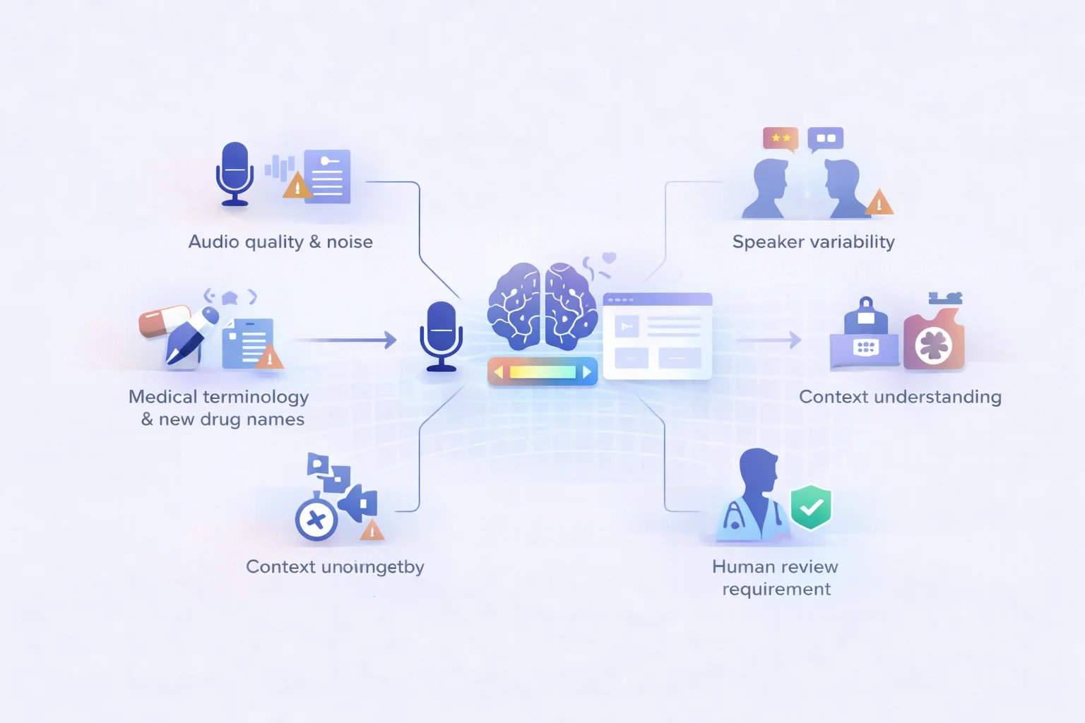 Factors affecting AI medical scribe accuracy rates