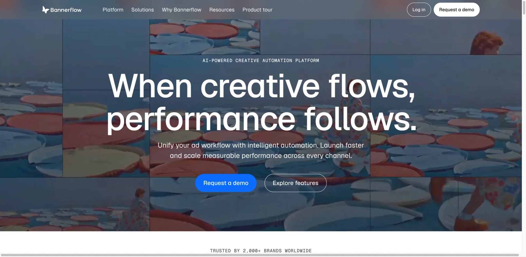 Bannerflow interface showing dynamic creative automation dashboard