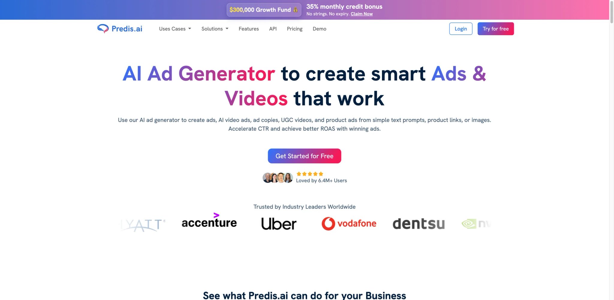 Predis.ai interface showing social media and ad content creation