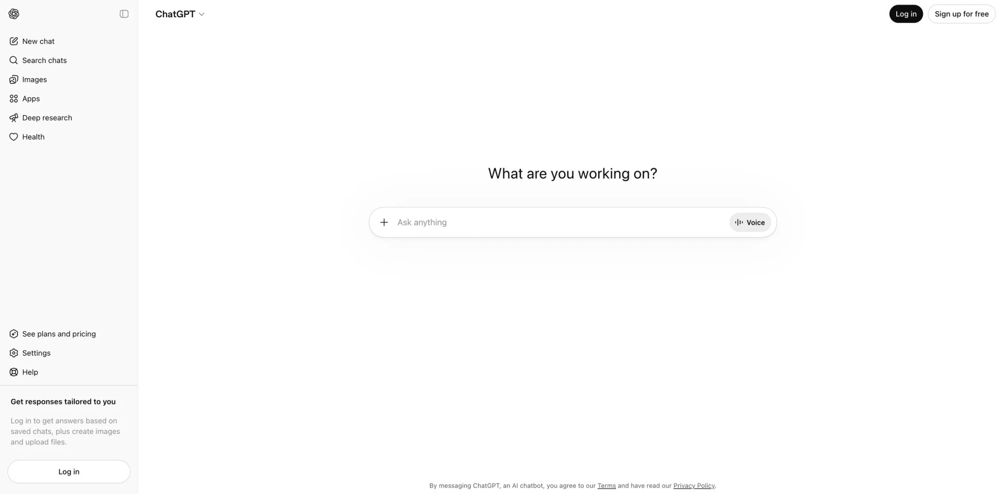 ChatGPT interface showing AI-powered conversation and analysis