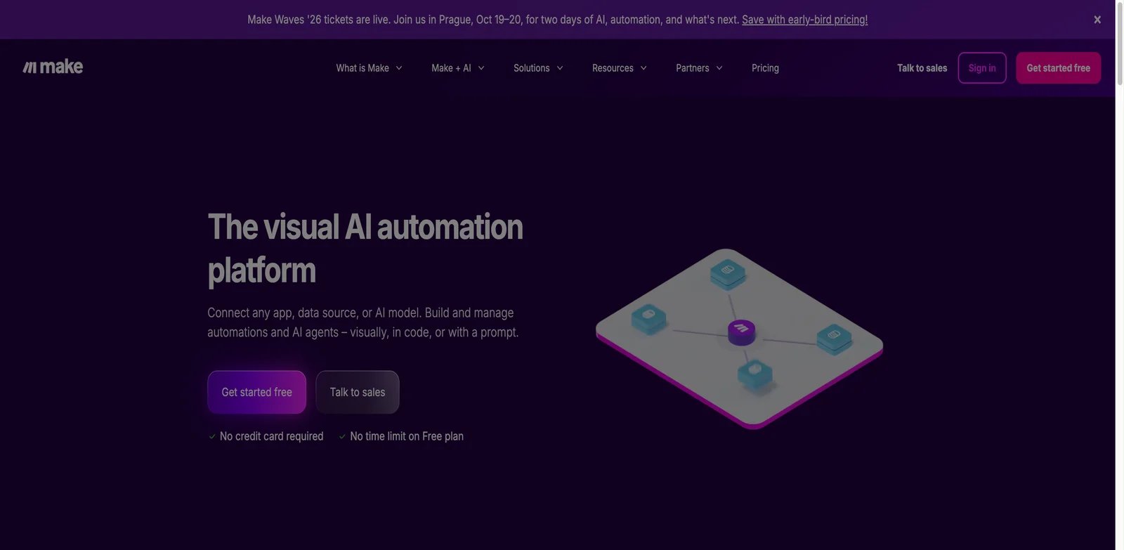 Make interface showing visual scenario automation