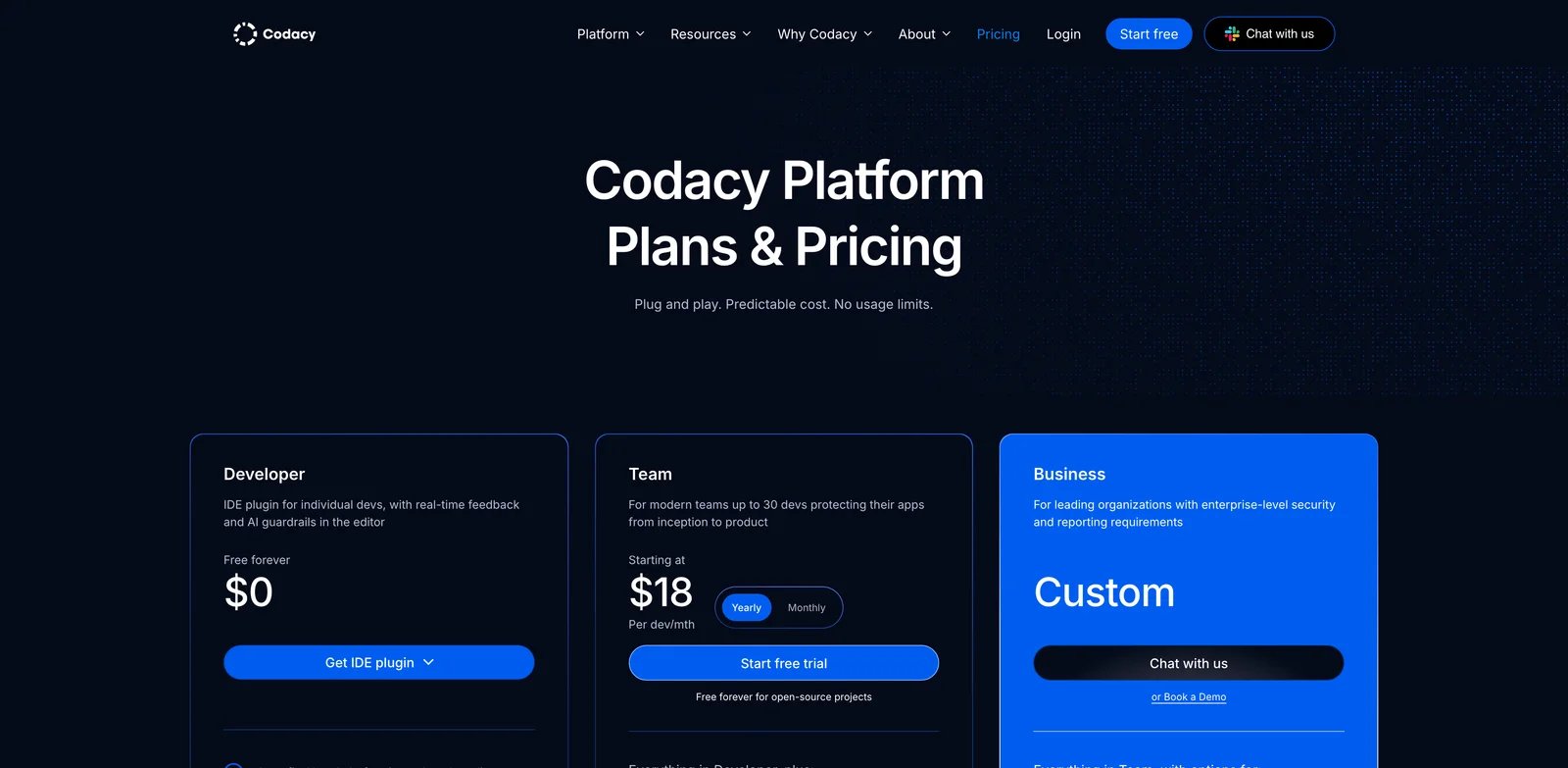 Codacy interface showing pull request quality checks and AI reviewer feedback