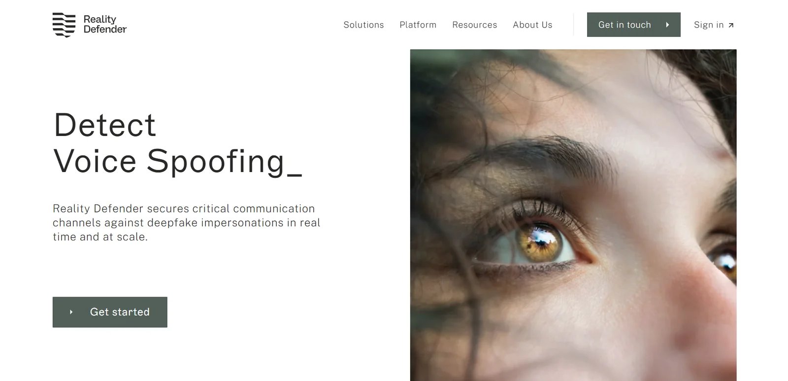Reality Defender multi-modal detection dashboard interface