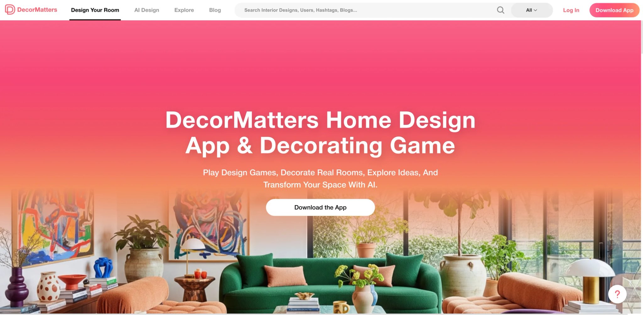 DecorMatters interface showing community-driven design