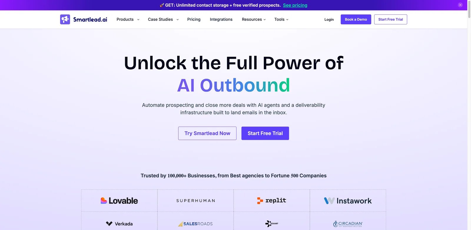 Smartlead interface showing mailbox rotation and cold email campaigns
