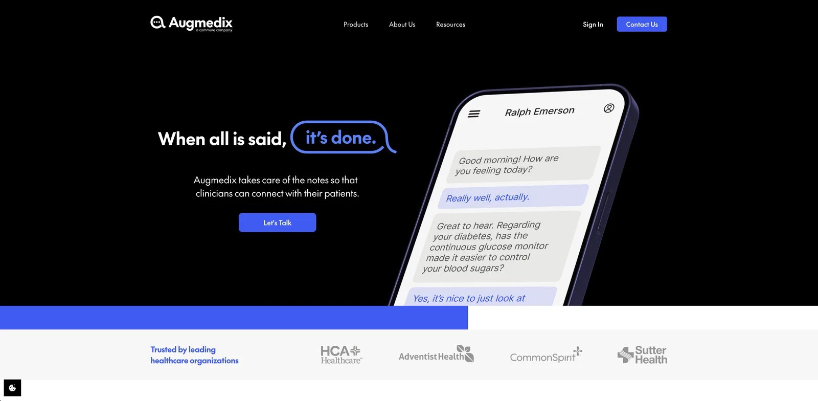 Augmedix medical documentation solution