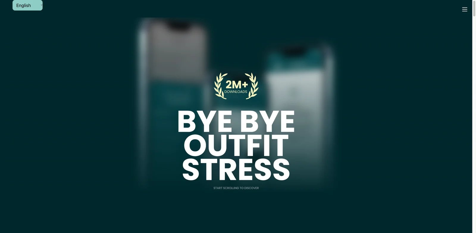 Pronti interface showing AI outfit maker and personal stylist chat