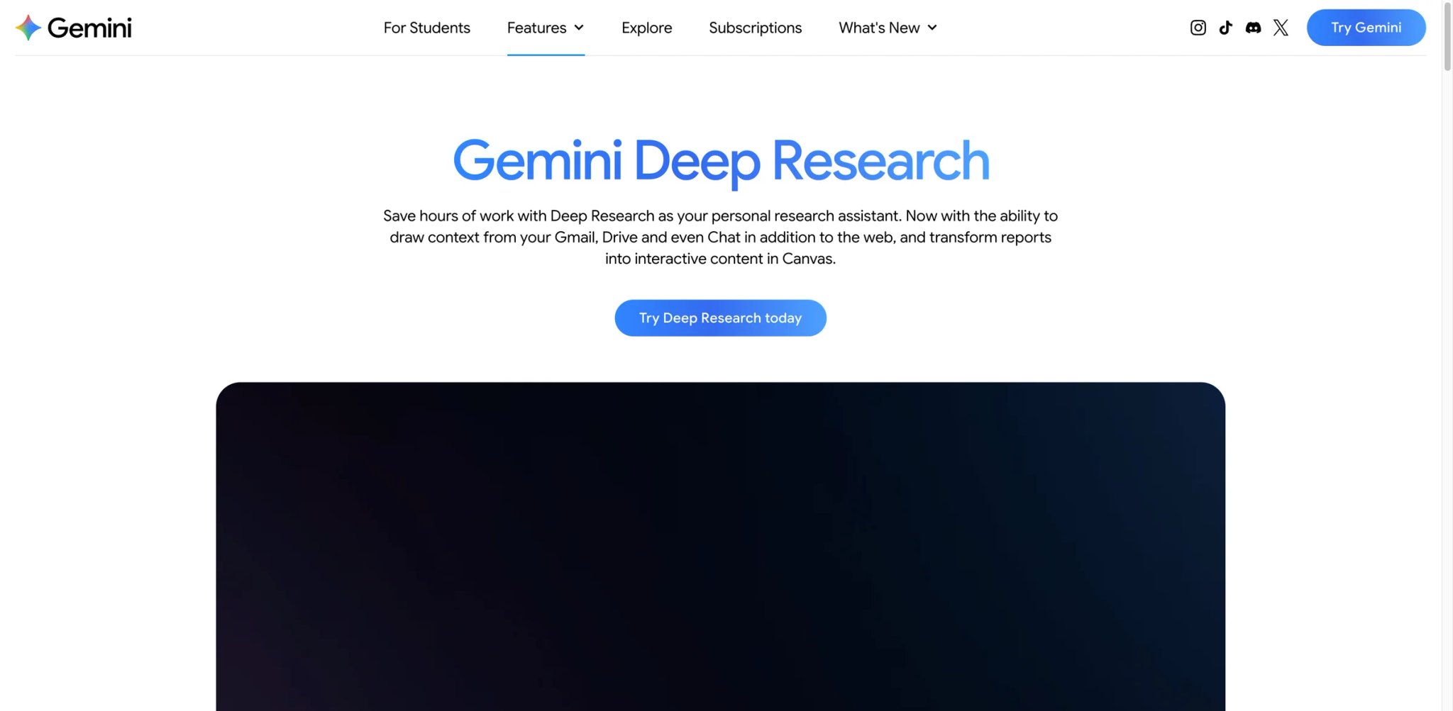 Gemini Deep Research interface showing a multi-source research plan and web-embedded report