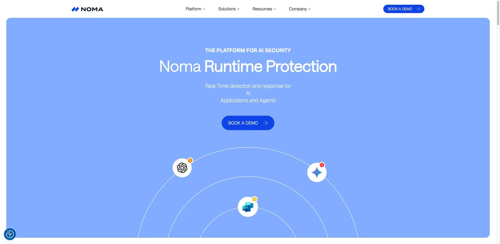 Noma Security interface showing AI-SPM and agent risk management