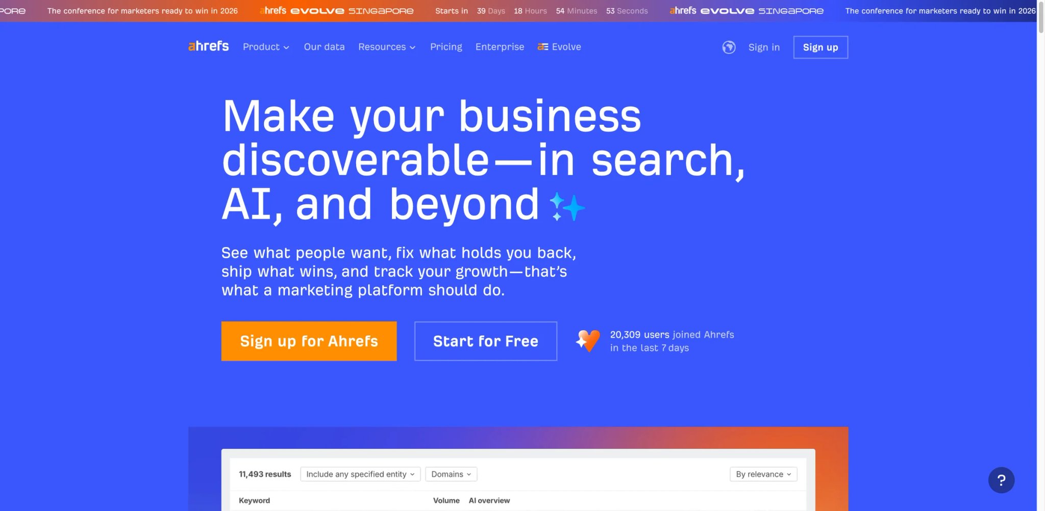 Ahrefs interface showing site explorer dashboard
