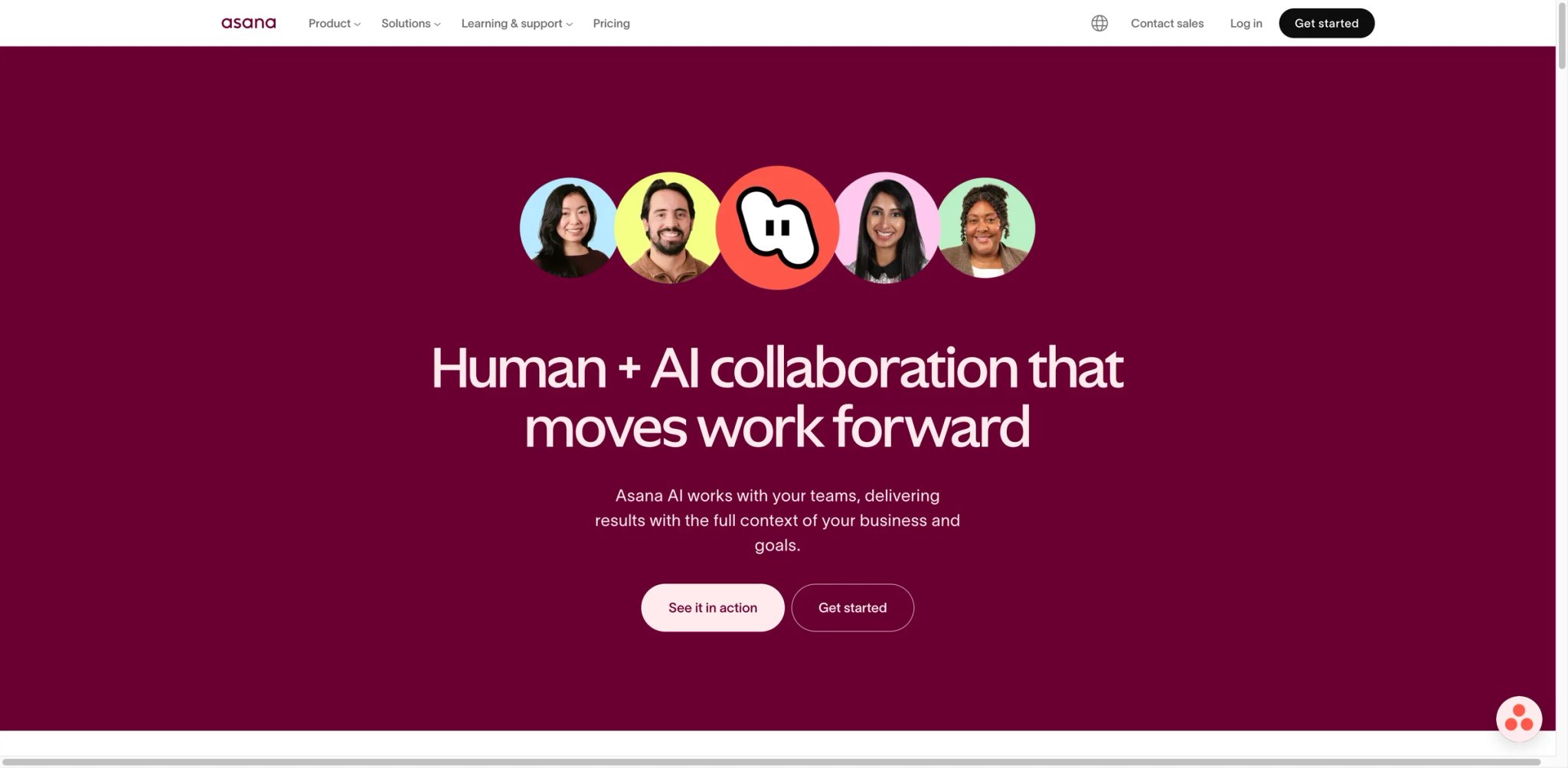 Asana AI interface showing workflow automation
