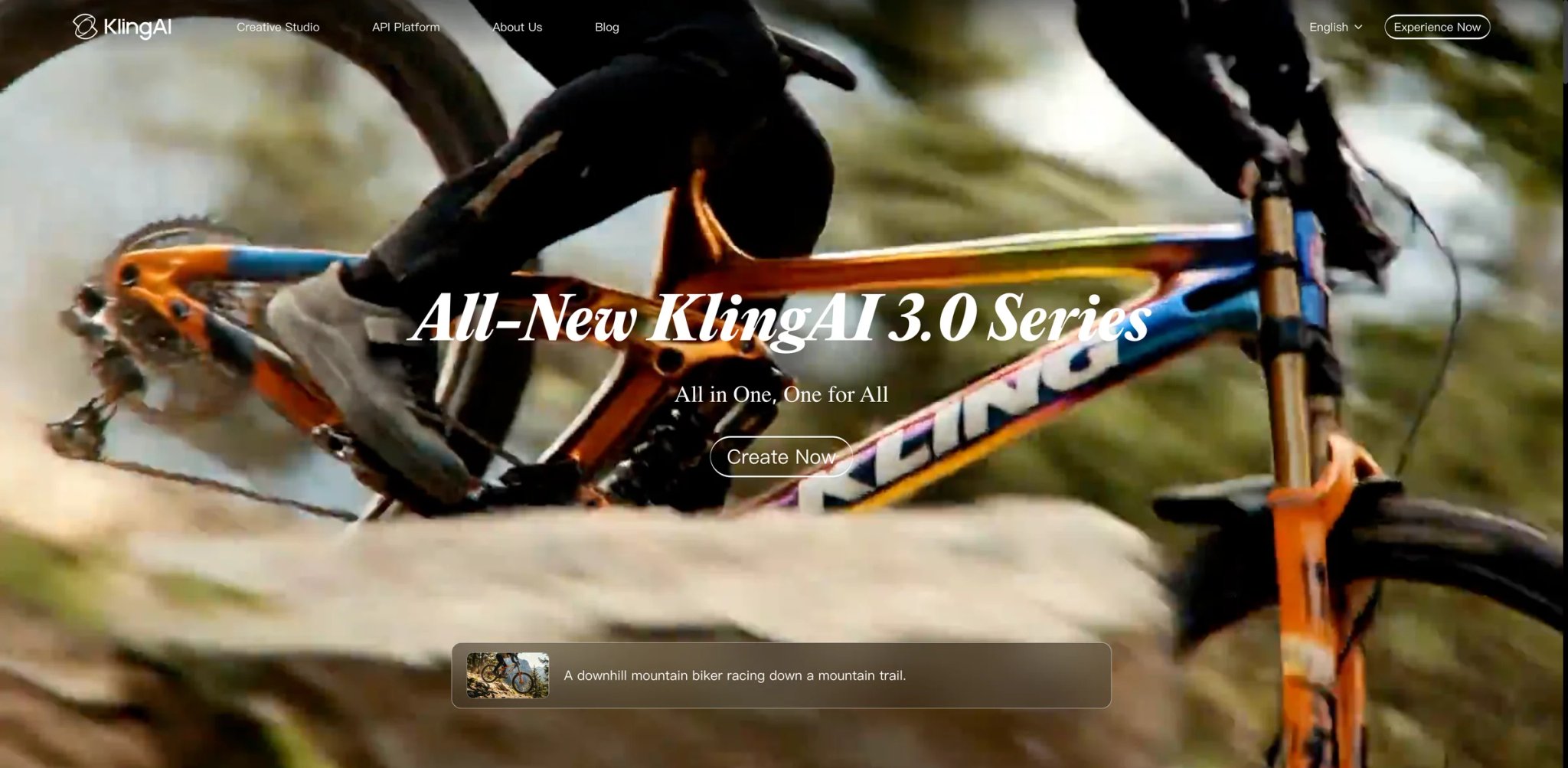 Kling AI 3.0 interface showing motion intensity slider and 10-second image-to-video generation